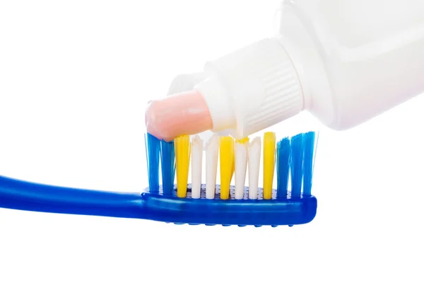 Toothbrush and paste — Stock Photo, Image