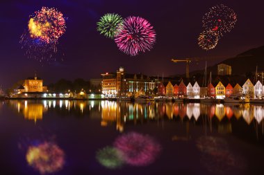 Fireworks uygulamasında Bergen Norveç