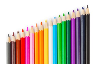 çok renkli kalemler
