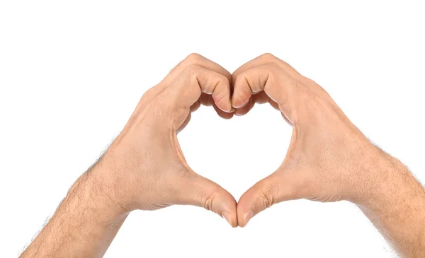 Heart made of hands — Stock Photo, Image