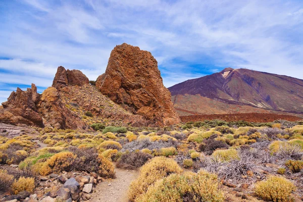 Roche au volcan Teide dans l'île de Tenerife - Canaries — Photo