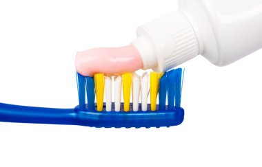 diş fırçası ve Yapıştır