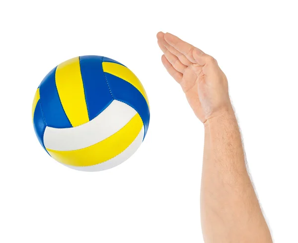 Mão e voleibol — Fotografia de Stock