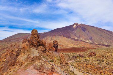 Tanrı Rock tenerife adasında - Kanarya teide yanardağı, parmak