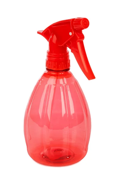 Piros műanyag palack — Stock Fotó
