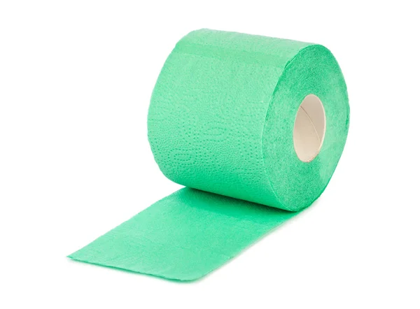 Green toilet paper Stock Photo