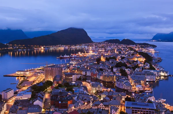 Cityscape alesund - Norveç — Stok fotoğraf