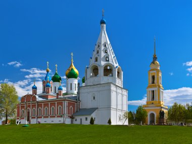 Kolomna Kremlin 'deki kiliseler - Moskova bölgesi - Rusya