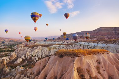 sıcak hava balon Kapadokya Türkiye uçan