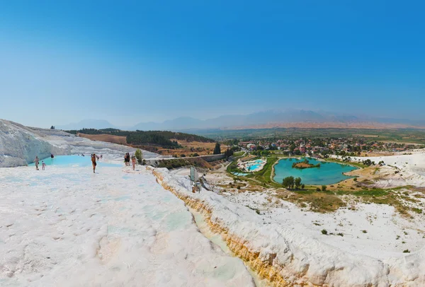 Pamukkale Turkey panorama — Stock Photo, Image