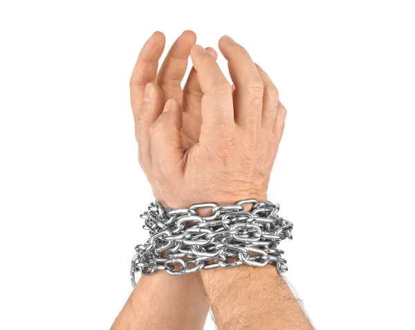 Hands and chain — Stock Photo, Image