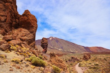 Tanrı Rock tenerife adasında - Kanarya teide yanardağı, parmak