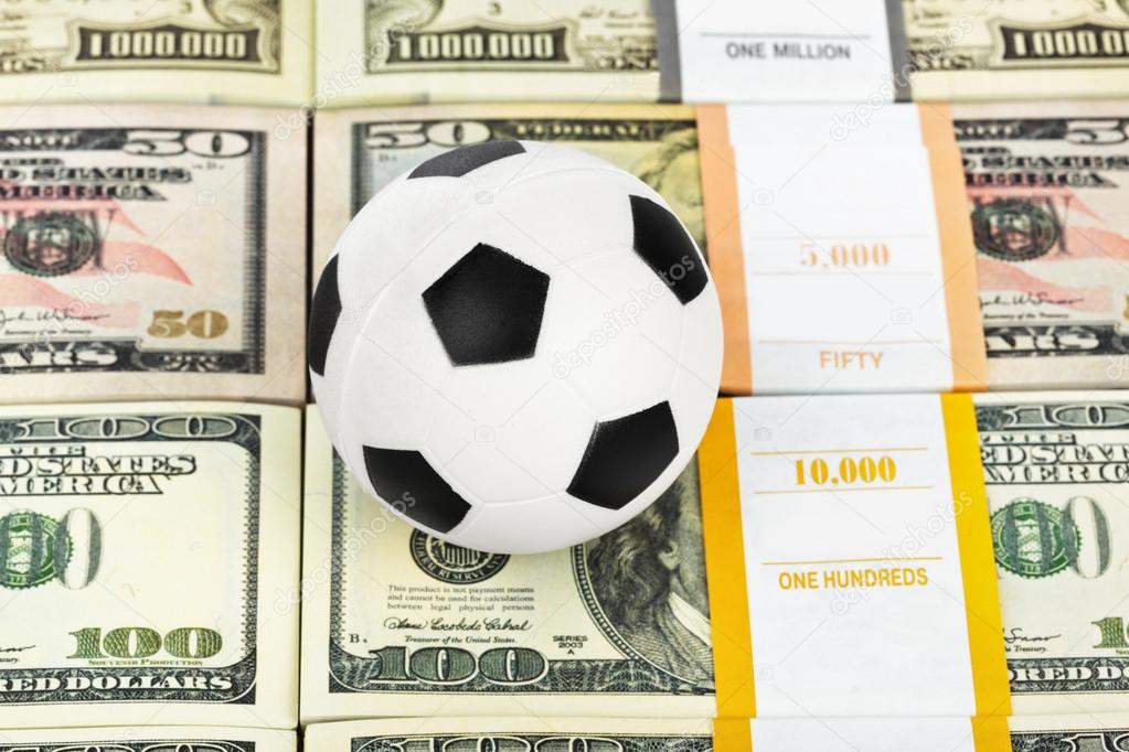 Money and soccer ball