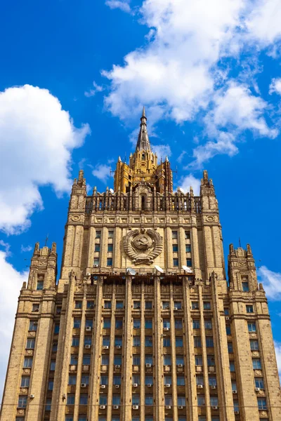 Stalin's famous skyscraper Ministry of Foreign Affairs of Russia — Stock Photo, Image