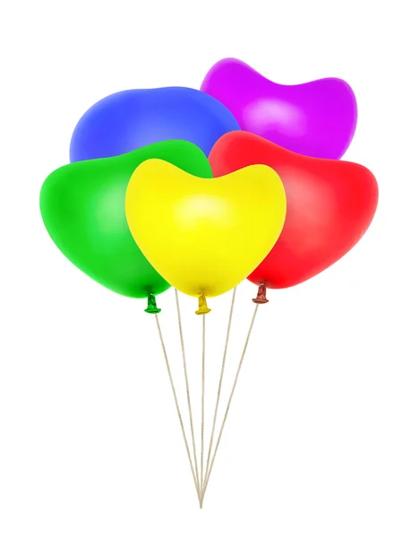 Palloncini a forma di cuore — Foto Stock