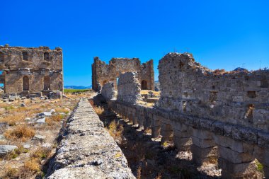 Türkiye 'nin Antalya kentindeki Aspendos harabeleri