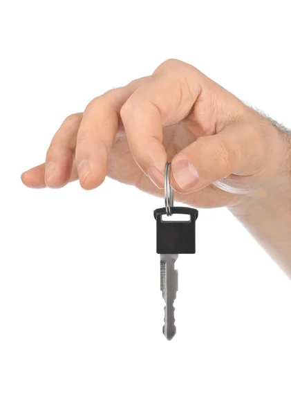 Hand and car key — Stock Photo, Image