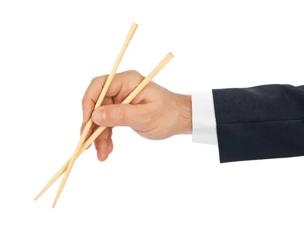 Χέρι με chopsticks — Φωτογραφία Αρχείου
