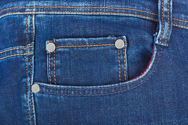 Pocket on jeans — Stock Photo, Image