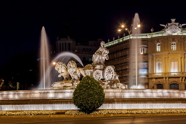 Madrid İspanya Çeşmede Cibeles — Stok fotoğraf