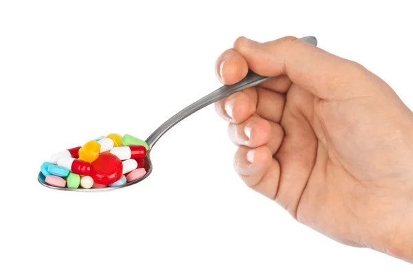 Hand with pills — Stock Photo, Image