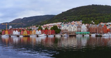 Bergen Norveç panorama