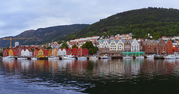 Bergen Noorwegen panorama — Stockfoto