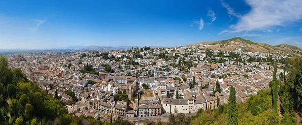 Panorama von granada spanien — Stockfoto