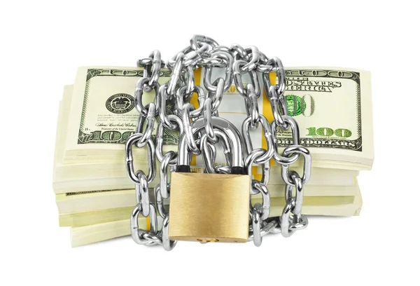 Money and chain — Stock Photo, Image