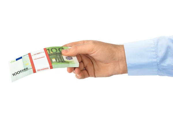 Hand with money — Stock Photo, Image