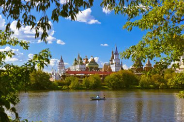 Izmailovo Kremlin ve göl - Moskova Rus