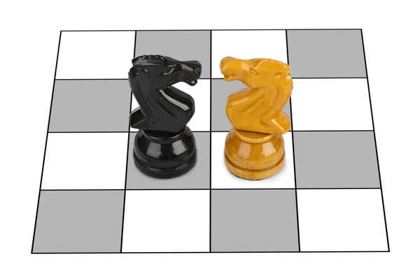 Chess knights — Stock Photo, Image