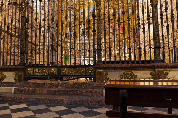 Interno della Cattedrale di Toledo Spagna — Foto Stock