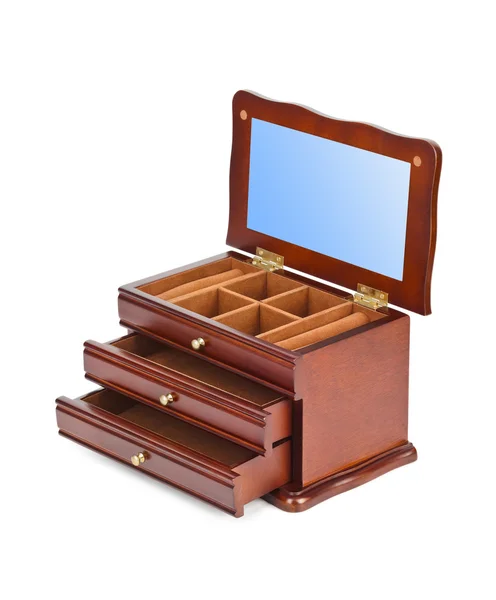 Wooden casket box — Stock Photo, Image