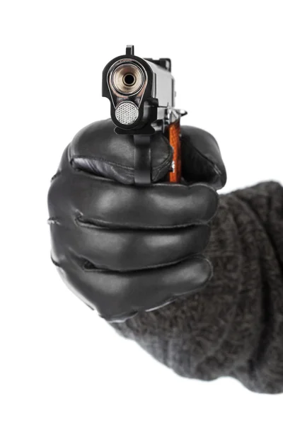 Ręki z pistoletu — Zdjęcie stockowe