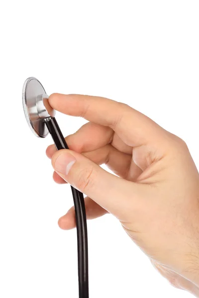 Stetoskop i hand — Stockfoto