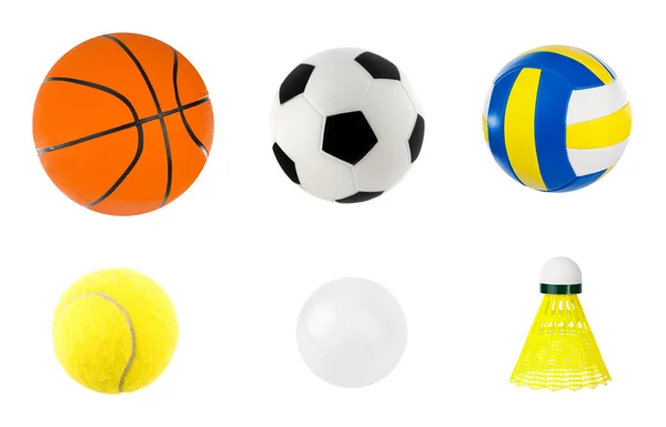 Conjunto de bolas desportivas — Fotografia de Stock