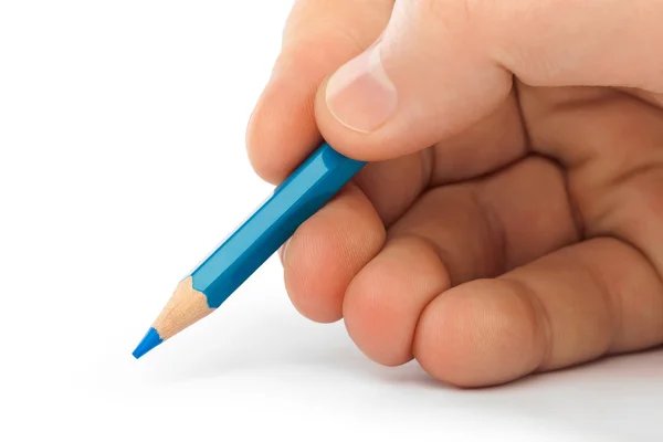 Pencil in hand Stock Photo