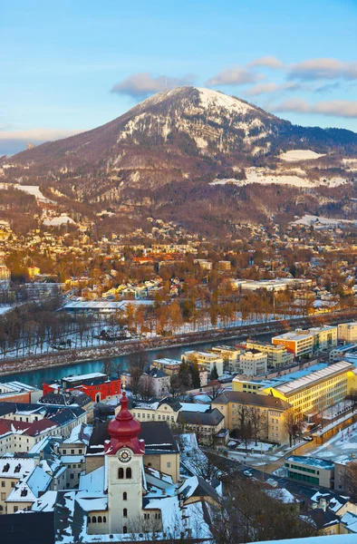 Salzburgo Austria al atardecer —  Fotos de Stock