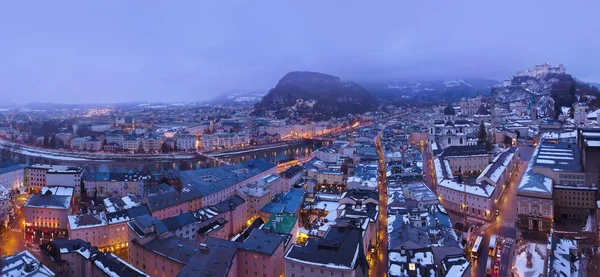 Salzburg Avusturya, kış — Stok fotoğraf