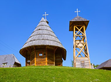Geleneksel köy Drvengrad Mecavnik - Sırbistan