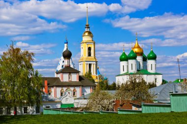Kolomna Kremlin 'deki kiliseler - Moskova bölgesi - Rusya