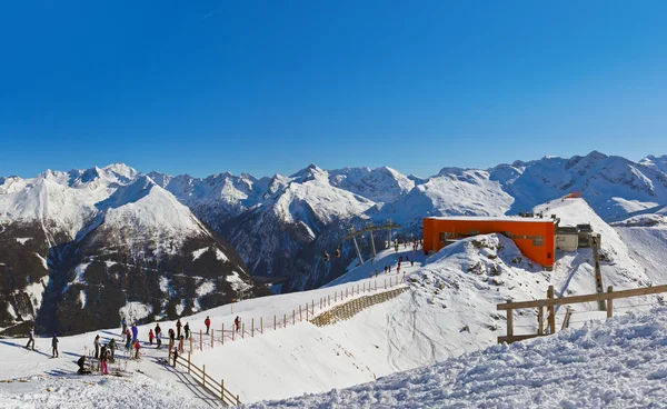奥地利Bad Gastein山脉滑雪胜地 — 图库照片