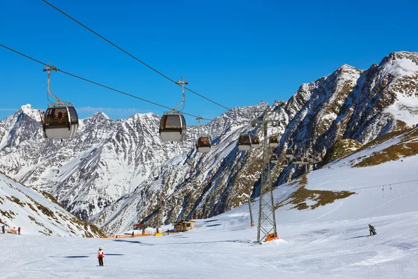 Comprensorio sciistico di montagna - Innsbruck Austria — Foto Stock