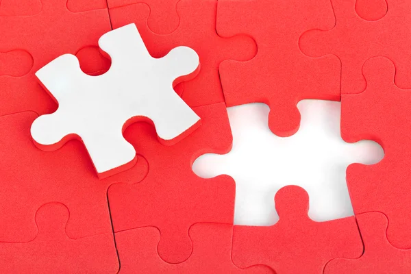 Red puzzle — Stock Photo, Image