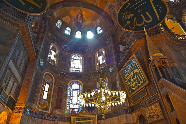 Hagia sophia interior bei istanbul turkey — Stockfoto