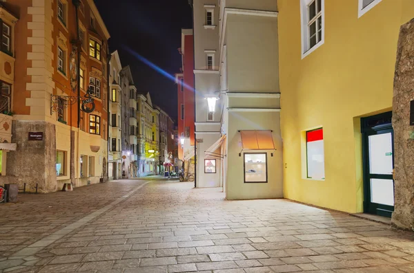 Innsbruck Österreich Nacht — Stockfoto