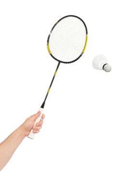 El badminton raket ve raketle