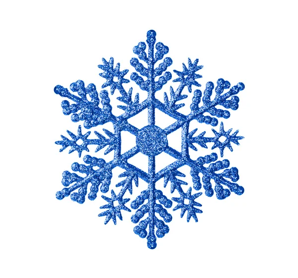 Toy snowflake - isolated on white — Stock Photo, Image