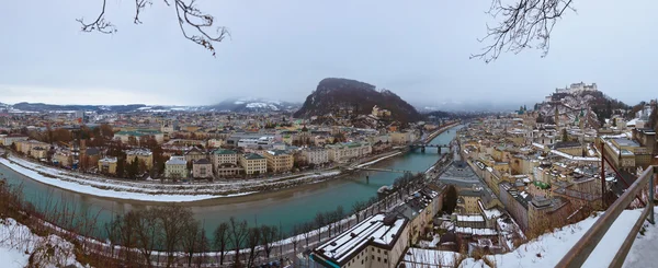 Salzburg Austria at winter — Stock Photo, Image